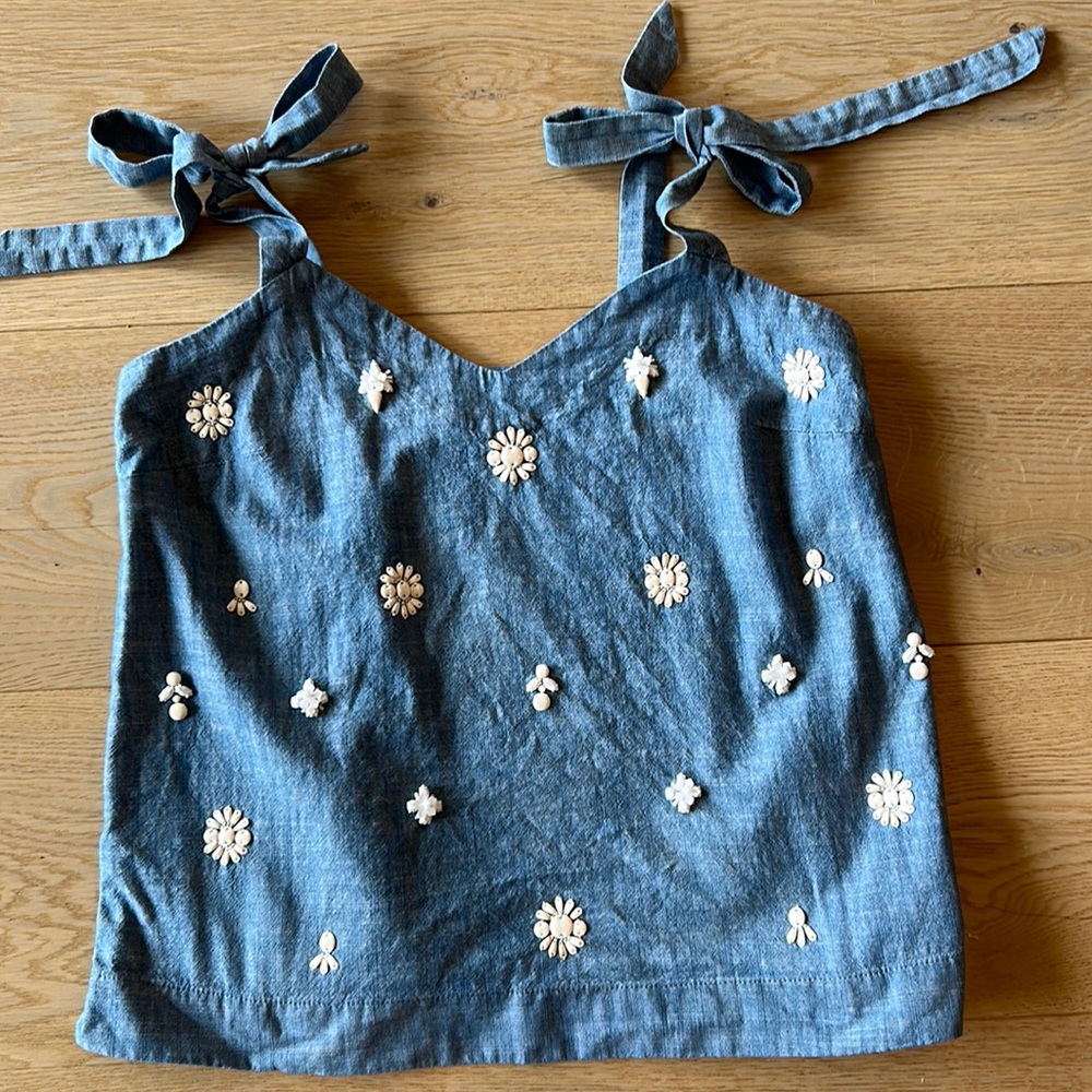 J Crew Embellished Tank